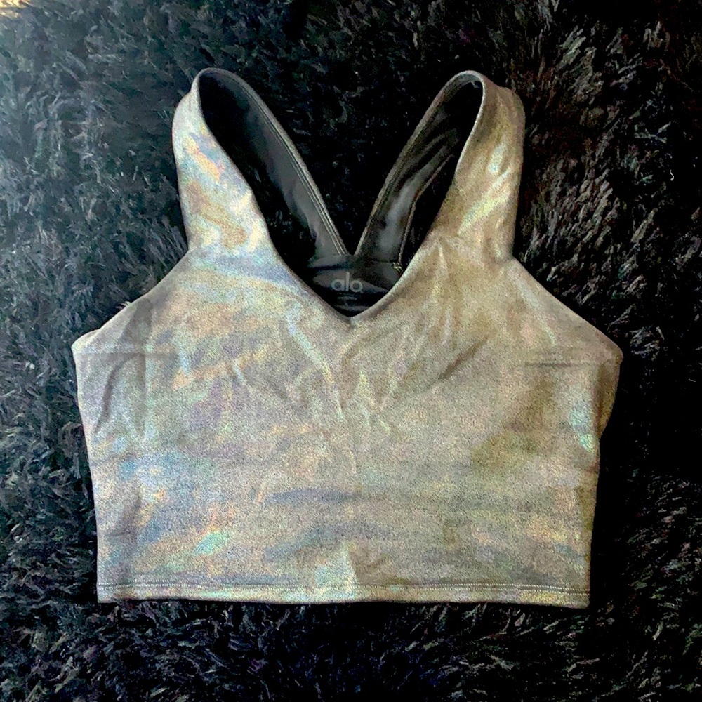 Iridescent ALO Yoga Real Bra Tank